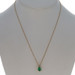 Yellow Gold Emerald Diamond Pendant Necklace 18" - 14k Oval 1.60ctw