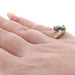Yellow Gold Sapphire Diamond Two-Stone Bypass Ring - 18k Pear 2.10ctw