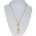 Yellow Gold South Seas Pearl Diamond Fancy Lariat Necklace 18 1/4" - 18k .33ctw