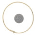 Yellow Gold Omega Chain Bracelet 7" - 14k