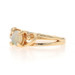Yellow Gold Opal Solitaire Ring - 10k Round Cabochon .26ct