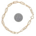 Yellow Gold Fancy Link Chain Bracelet 15 3/4" - 14k