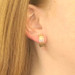 Yellow Gold Triple Circle Hoop Earrings - 14k Pierced