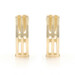 Yellow Gold Triple Circle Hoop Earrings - 14k Pierced
