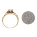 Yellow Gold Diamond Edwardian Men's Ring 14k Euro .45ct Antique Nymph Figures