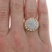 Yellow Gold Diamond Men's Ring - 10k Single Cut 1.00ctw