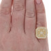 Doves by Doron Paloma Diamond Cluster Cocktail Ring - Yellow Gold 18k Rd .33ctw