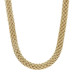 FOPE Love Nest Flexible Mesh Link Popcorn Necklace 16 3/4" - Yellow Gold 18k