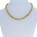 FOPE Love Nest Flexible Mesh Link Popcorn Necklace 16 3/4" - Yellow Gold 18k