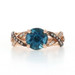 Le Vian London Blue Topaz Diamond Ring - Rose Gold 14k Rd Checkerboard 2.26ctw