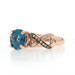 Le Vian London Blue Topaz Diamond Ring - Rose Gold 14k Rd Checkerboard 2.26ctw