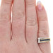 Le Vian Sapphire Diamond Band -Platinum 900 Gold 18k Square .53ctw Sz 6 1/2 Ring
