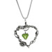Native American Sonseeahray Hodge Baar Southwestern Peridot 18" - Trillion 2.94ct