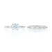 Platinum Diamond Engagement Ring & Wedding Band - 900 Round 1.72ctw GIA