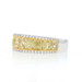 White Gold Diamond Cluster Band - 18k Radiant Cushion 2.91ctw Ring