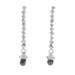 White Gold Diamond Dangle Earrings - 14k Briolette 1.08ctw Pierced