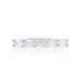 White Gold Diamond Five-Stone Band 18k Emer Oval .83ctw Wedding Anniversary Ring