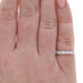 White Gold Diamond Five-Stone Band 18k Emer Oval .83ctw Wedding Anniversary Ring
