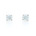 White Gold Diamond Stud Earrings - 14k Round 1.00ctw GIA Pierced Screw-Ons