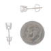 White Gold Diamond Stud Earrings - 14k Round 1.00ctw GIA Pierced Screw-Ons