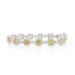 White Gold Diamond Tennis Bracelet 6 1/2" - 18k Cushion 10.74
