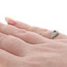 White Gold Emerald Diamond Ring - 18k Round Simulated