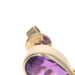 Yellow Gold Amethyst Dangle Earrings - 14k Pear & Faceted Bead Pierced
