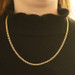 Yellow Gold Curb Chain Pocket Watch Necklace 25 1/4" - 14k Convertible