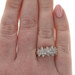 Yellow Gold Diamond Cluster Cocktail Band - 10k Round Brilliant 1.00ctw Ring