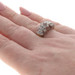 Yellow Gold Diamond Cluster Cocktail Band - 10k Round Brilliant 1.00ctw Ring