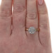Yellow Gold Diamond Cluster Ring - 14k Round Brilliant 1.00ctw Engagement