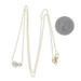 Yellow Gold Diamond Emerald Two-Stone Pendant Necklace 14k Rd .80ctw Adjustable