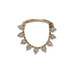 Yellow Gold Diamond Septum Ring Piercing - 14k Round Brilliant .30ctw