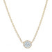 Yellow Gold Diamond Solitaire Pendant Necklace - 14k Round Brilliant .39ct
