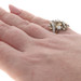 Yellow Gold Diamond Vintage Oak Leaf Bypass Cocktail Ring - 18k Rd .70ctw Nature