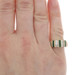 Yellow Gold Emerald Cluster Cocktail Band - 14k Square .90ctw Ring