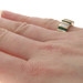 Yellow Gold Emerald Cluster Cocktail Band - 14k Square .90ctw Ring