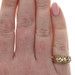 Yellow Gold Floral Garland Statement Band - 10k Nature Etched Ring