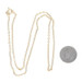 Yellow Gold Flat Cable Chain Necklace 16 1/2" - 18k