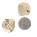 Yellow Gold Freeform Circle Large Stud Earrings - 14k Pierced