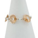 Yellow Gold Pearl Vintage Flower Garland Link Bracelet 7 1/4" - 14k
