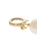 Yellow Gold Pearl Vintage Flower Garland Link Bracelet 7 1/4" - 14k