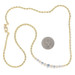 Yellow Gold Sapphire Diamond Necklace 18" - 18k Round 2.61ctw