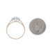 Yellow Gold Sky Blue Topaz Diamond Ring - 14k Round .32ctw