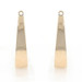 Yellow Gold Tapered J-Hook Earring Enhancers - 14k Stud Jackets