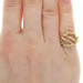 Yellow Gold Vintage Woven Tree Branch Statement Ring - 18k Nature Etched
