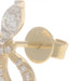 Yellow Gold Diamond Bow Stud Earrings - 14k Round Brilliant 0.29ctw