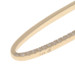 Yellow Gold Diamond Long Oval Dangle Earrings 14k Single .23ctw Pierced