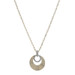 Yellow Gold Diamond Sunburst Pendant Necklace 17 1/2" 14k Round .12ctw Fluted