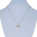 Yellow Gold Diamond Sunburst Pendant Necklace 17 1/2" 14k Round .12ctw Fluted
